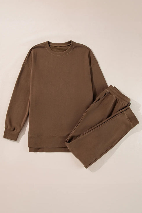 'Axelle' Long Sleeve Top and Pants Set - Celes Fashion